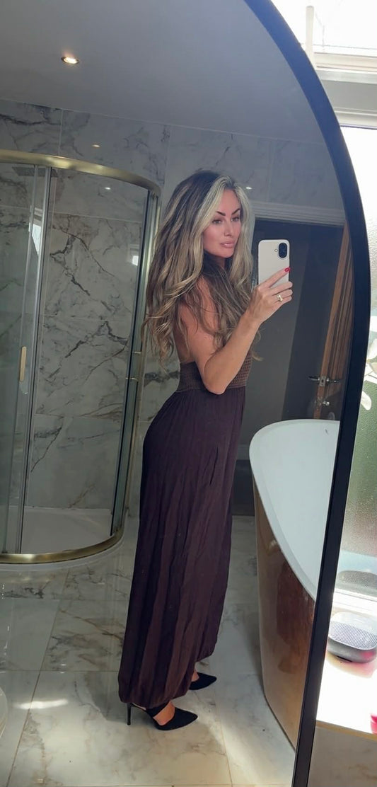 Crochet top jumpsuit