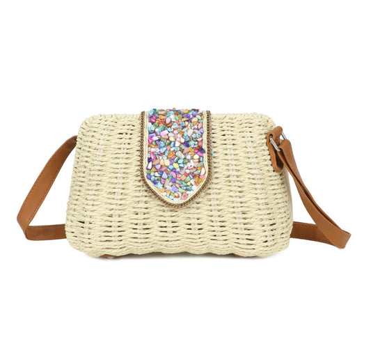 Boho Woven Crossbody Bag