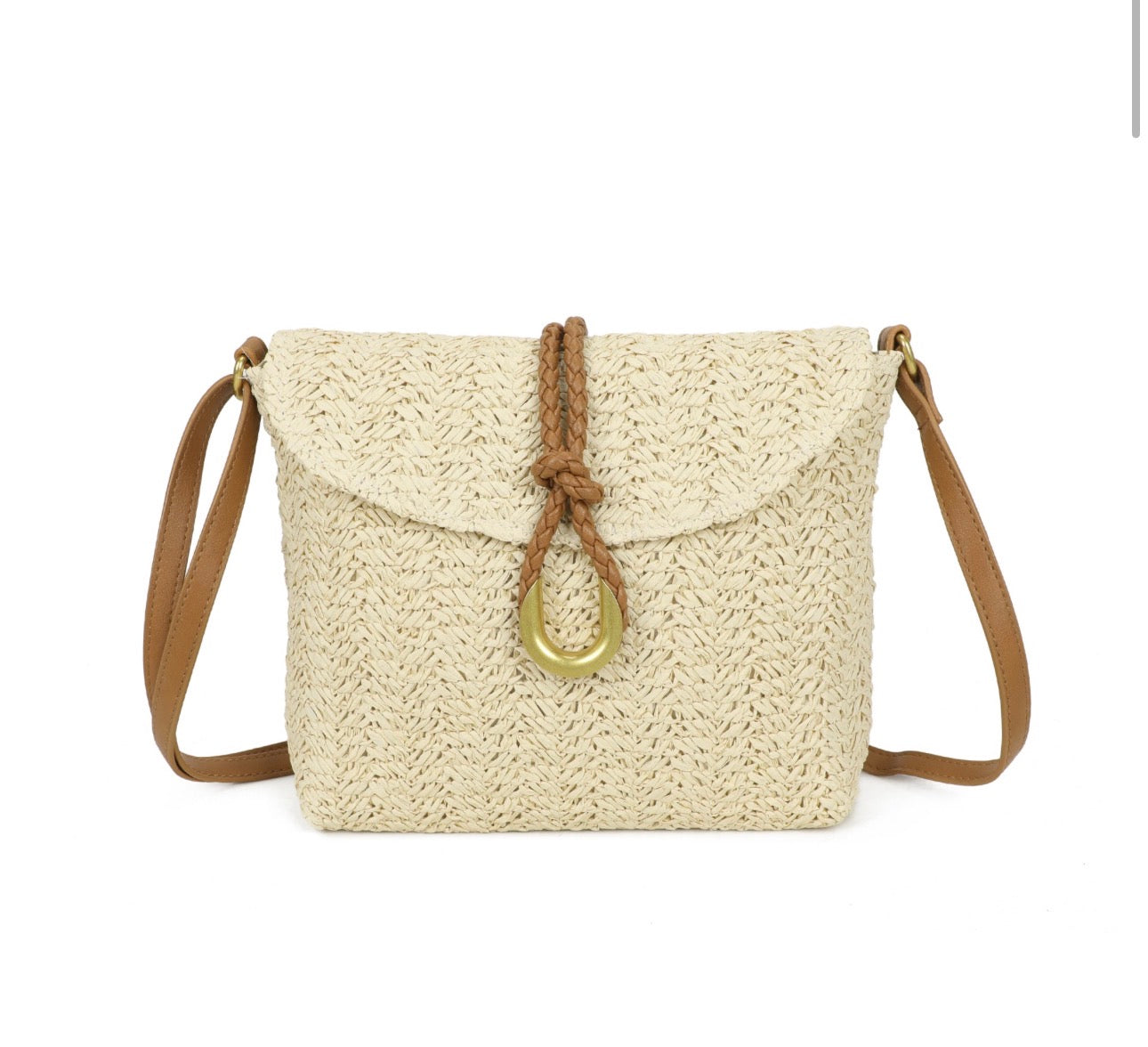Straw Crossbody Bag