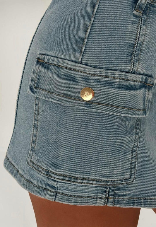 Denim Skort