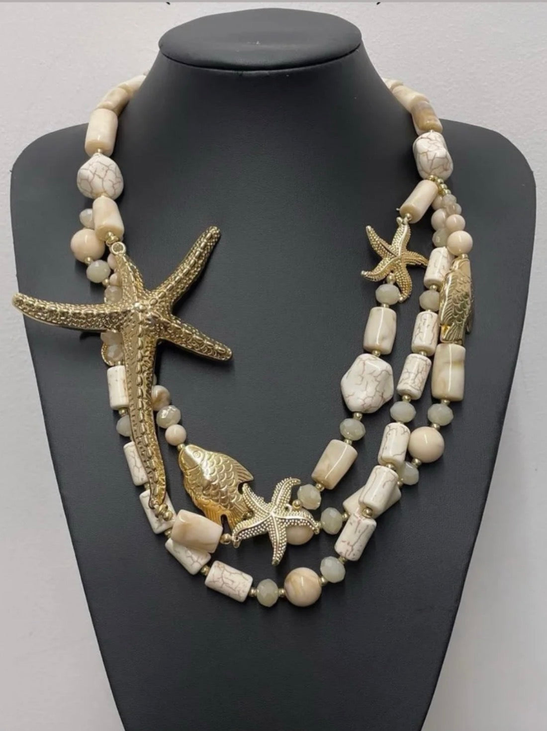 Starfish beaded necklace