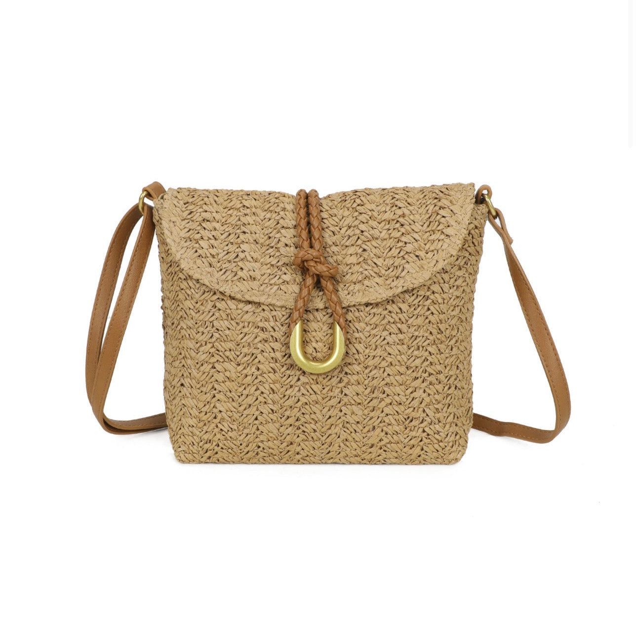 Straw Crossbody Bag
