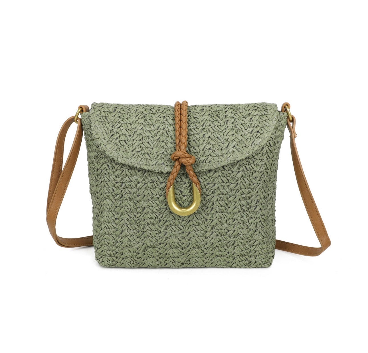 Straw Crossbody Bag
