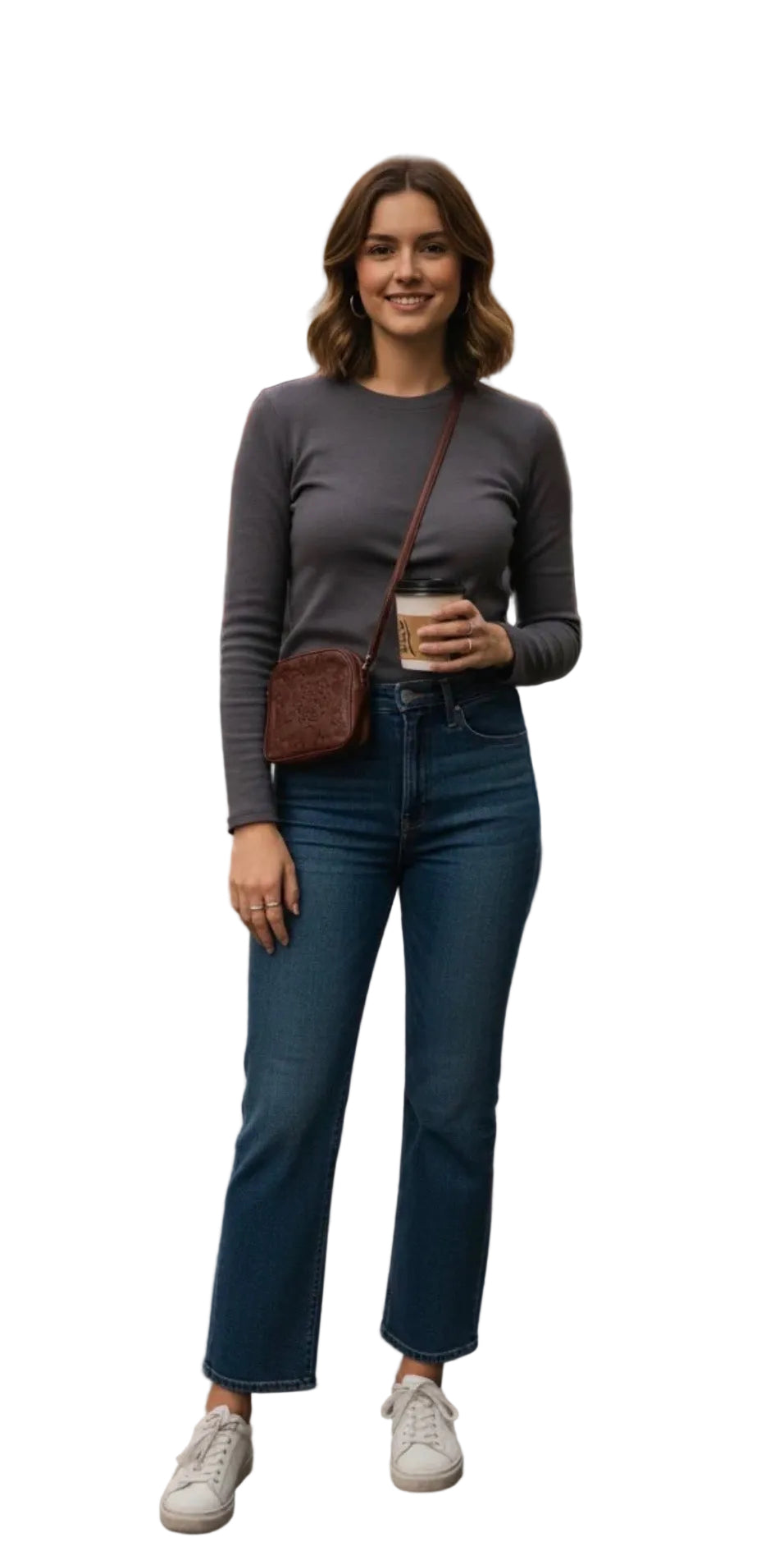 Round neck basic top