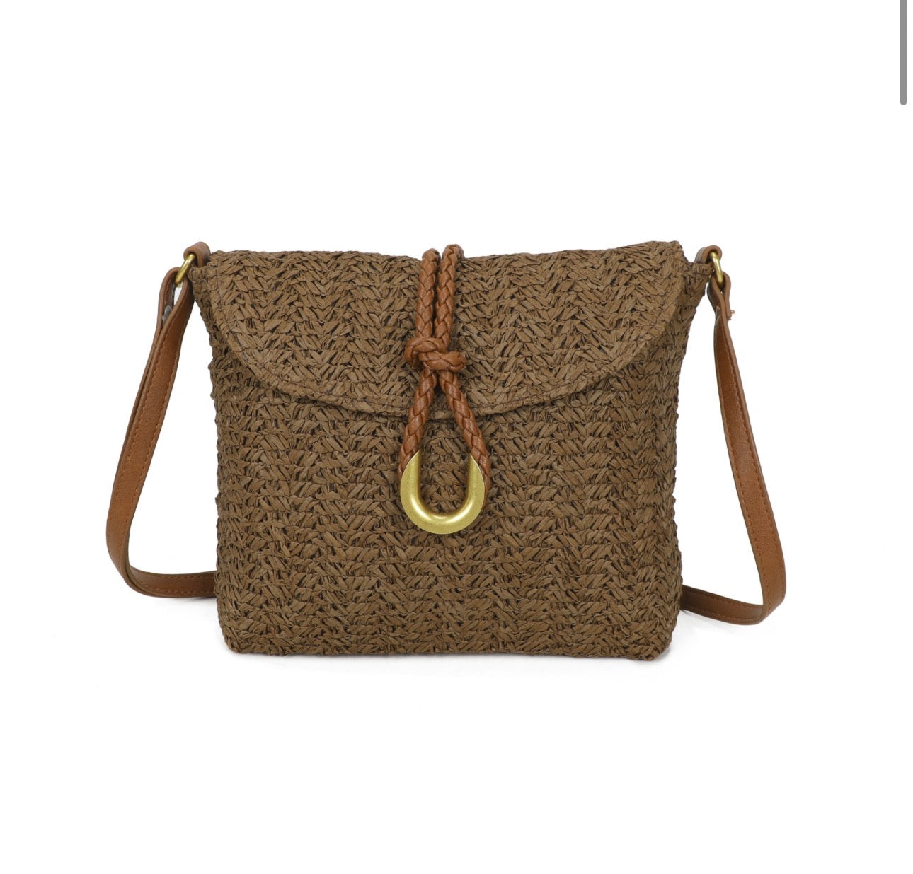Straw Crossbody Bag